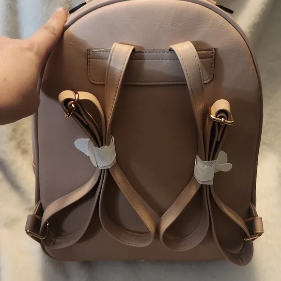 NWT Aldo Blush Pink Mini Backpack with Chain Detail - Picture 6 of 8